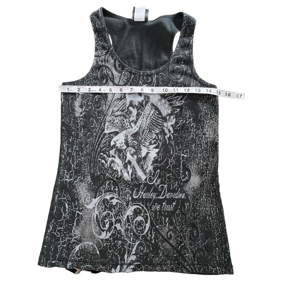 Harley Davidson Tank Top “In Harley Davidson We Trust” Sturgis SD Shirt Size Med - Picture 5 of 8